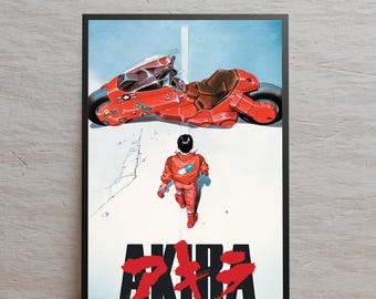 AKIRA オリジナル日本アニメポスター、マンガウォールアートプリント