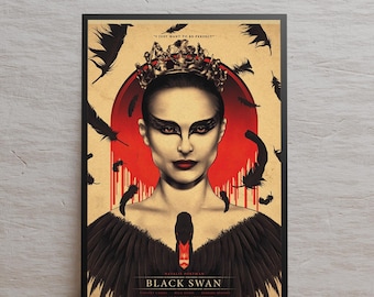 Poster Black Swan, impression haute qualité, oeuvre d'art murale de film, cadeau pour les cinéphiles