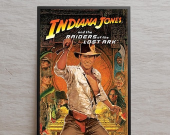 Indiana Jones Poster, High Quality Print, Movie Wall Art, Gift for Film Fans