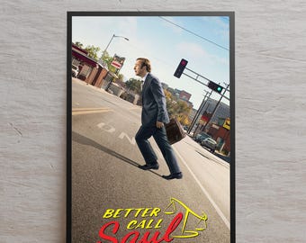 Póster de Better Call Saul, impresión de alta calidad, arte mural de la serie, regalo para fans de la serie.