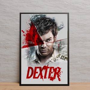 Pôster de Dexter, impressão de alta qualidade, arte de parede para série de TV, presente para fãs de séries de TV