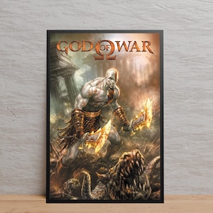 God of War Poster, High Quality Print, Video Game Wall Art, Gift for Gamers