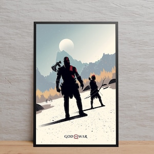God of War Poster, High Quality Print, Video Game Wall Art, Gift for Gamers
