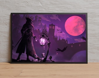 Bloodborne Poster, High Quality Print, Video Game Wall Art, Gift for Gamers