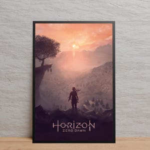 Horizon Zero Dawnポスター、高品質プリント、ビデオゲームウォールアート、ゲーマーへのギフト