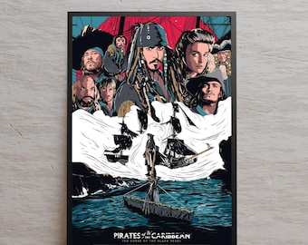 直筆サイン入りパイレーツ・オブ・カリビアン ポスター COA - Etsy 日本