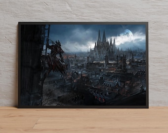 Bloodborne Poster, High Quality Print, Video Game Wall Art, Gift for Gamers