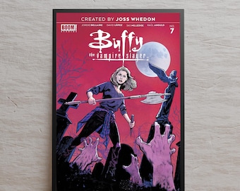 Buffy the Vampire Slayer Poster, High Quality Print, Tv Show Wall Art, Gift for Tv Series Fans