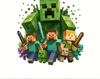 Editable Minecraft Game Birthday Invitation | Digital Birthday Invite | Gaming Theme Party Invitation for Boys & Girls | Instant Download