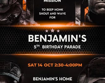Gamer Birthday Invitation | Video Game Party Invite | Editable Digital Template | Printable Boys Birthday Party Invitation