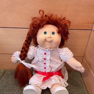 1988 Cabbage Patch Kids With Growing Hair Red Haired Green Eye Doll Some FLAWS Working Condition Coleco Etsy UK