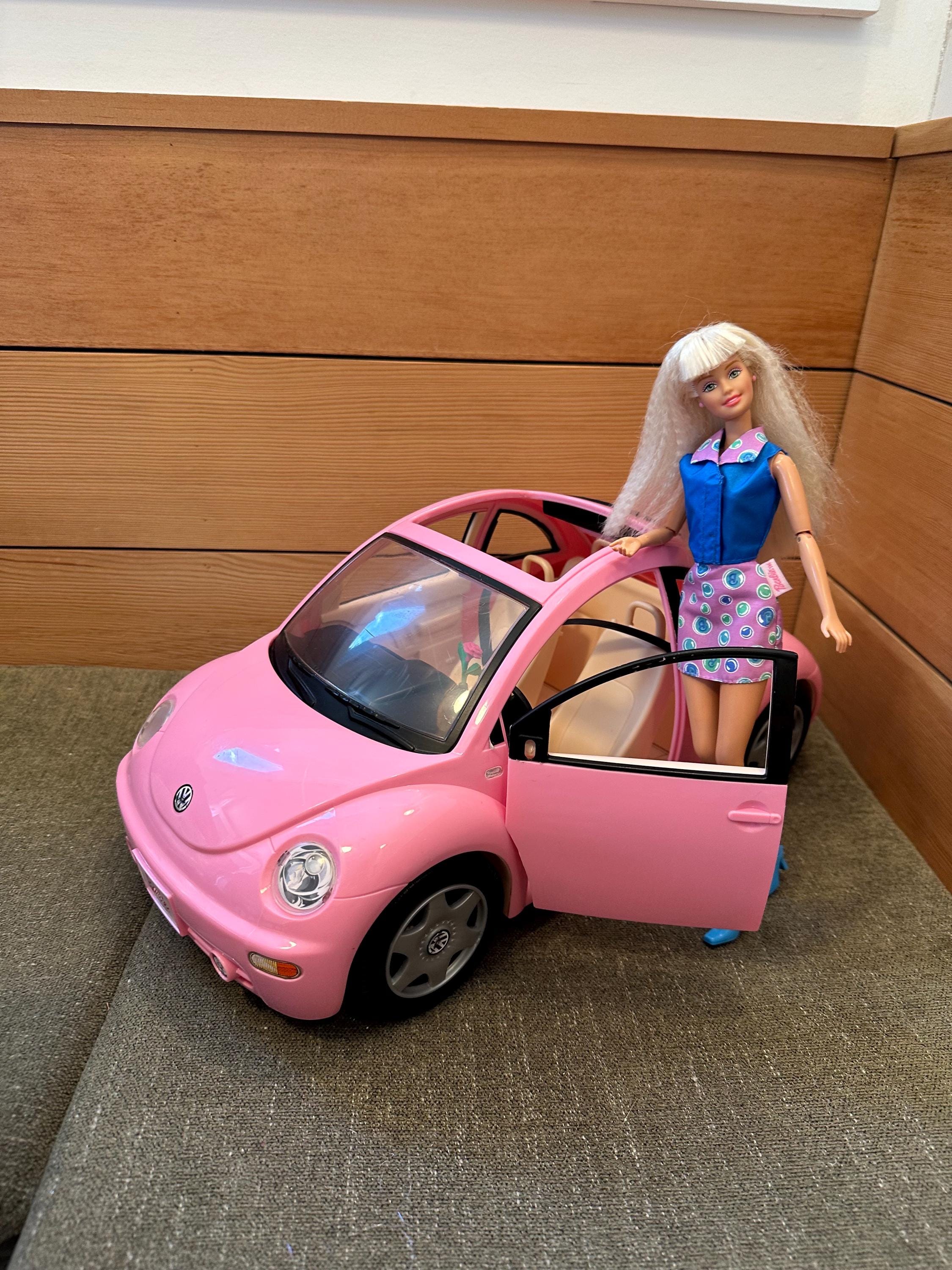 2002 Barbie Pink Volkswagen Beetle Good Condition Minor Flaws No Mirrors NO DOLL Mattel