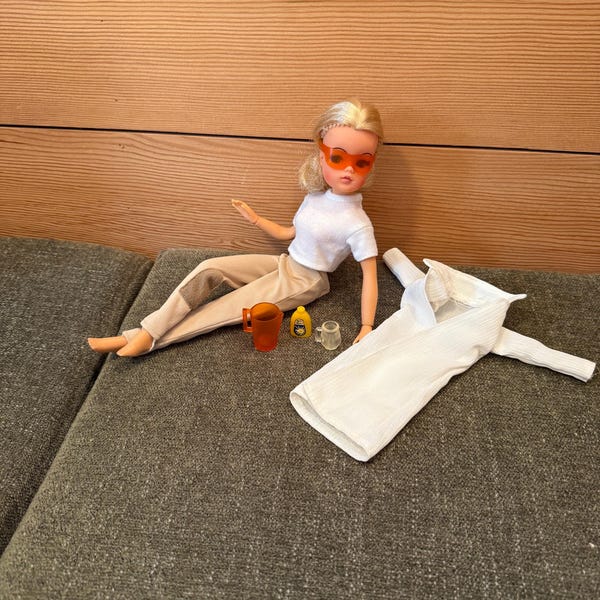 1978 Sindy Doll Redressed 1979 Pony Club Pants Articulated Good Condition Minor Flaws Marx Toys
