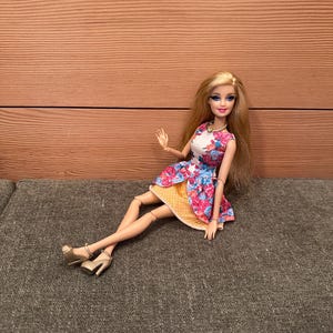 2013 Barbie Style Doll Good Condition Redressed Posable Hard To Find HTF Mattel