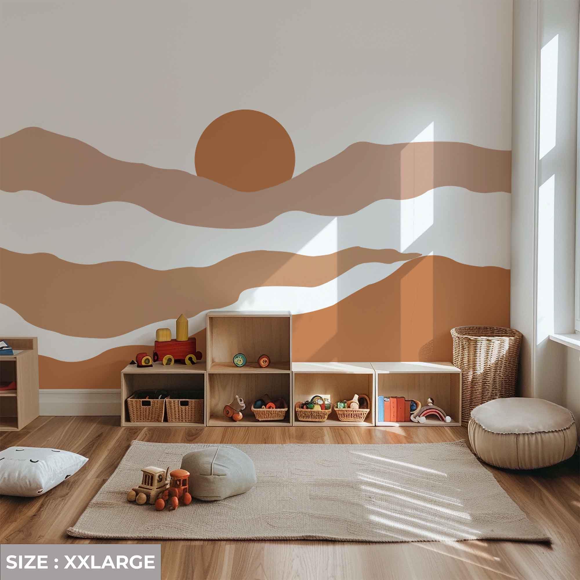 Grand Autocollant Mural Aquarelle Arc-en-ciel, Décoration D'intérieur, Auto-adhésif Pour Chambre D'enfant, Salon, Décalcomanies De Pépinière, Autocollants Nordiques Pour Enfants