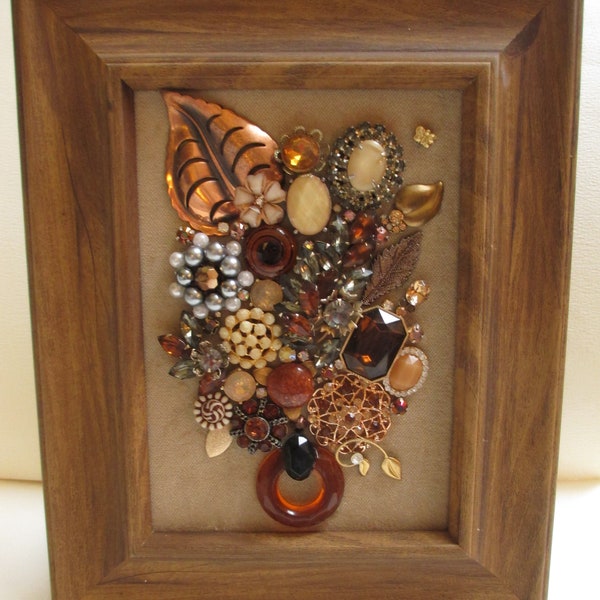 Framed Jewelry Art Etsy