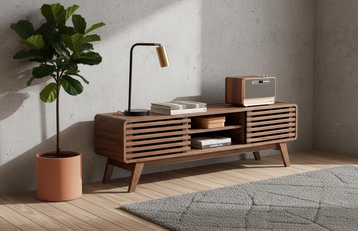 Mid century modern tv stand - Etsy 日本