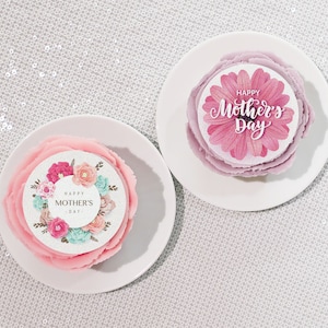 Edible Cupcake Toppers Mother's Day Cake Toppers 4 designs and 3 sizes available image 1