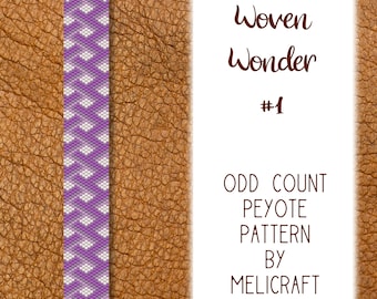 Peyote Bracelet Pattern | Odd Count Peyote Stitch Chart | Woven Wonder 1