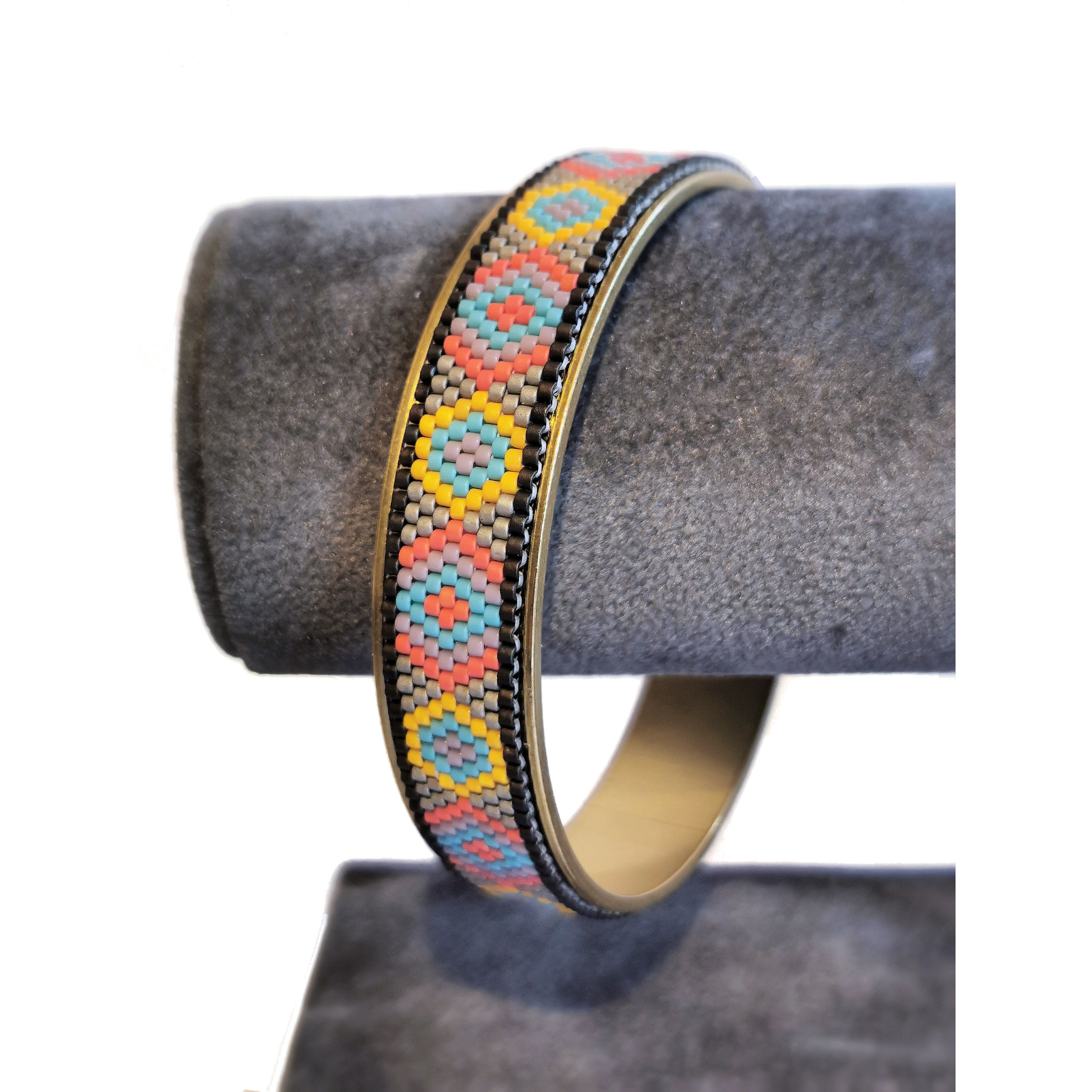 The Dawn Beaded Bangle BEADING KIT Bangle Blanks Plus Delica Beads