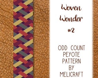 Peyote Bracelet Pattern | Odd Count Peyote Stitch Chart | Woven Wonder 2