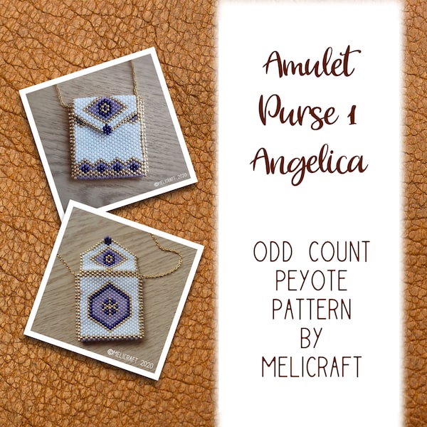 Peyote Amulet Purse Patterns | Odd Count Peyote Pattern | Angelica