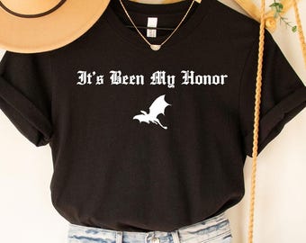 It's been my eer T-shirt, shirt onyx storm, T-shirt vierde vleugel citaat, cadeau Liam Mairi, fanshirt fantasie, ijzeren vlam, leesgrage