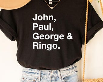 Beatles Shirt,Beatles fan, Beatles music, Beatles concert, John Lennon, Paul McCartney, George Harrison