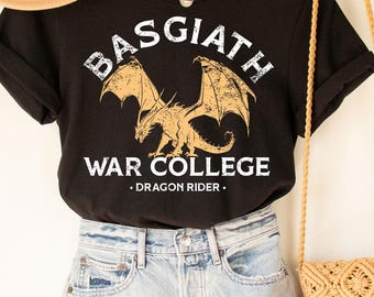 Basgiath war college shirt Vintage Basgiath War College Shirt, Fourth Wing Shirt, Dragon Rider Shirt