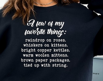 Sudadera de la familia Von Trapp, Camiseta Von Trapp, Sonrisas y Lágrimas, Camiseta Julie Andrews, Camiseta Broadway, Inspirada en musicales, Regalo de Navidad, Música