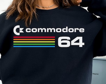Commodore 64 Sweatshirt, ommodore 64 Retro T-Shirt, Retro logo gift, Commodore 64 shirt, Commodore 64 gift, Commodore 64