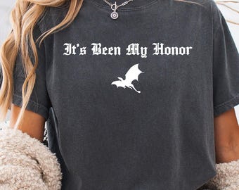Het is mijn eer troostkleuren t-shirt, Onyx Storm-shirt, Fourth Wing Quote T-shirt, Liam Mairi Gift, Fantasy fanshirt, Iron Flame, Bookish