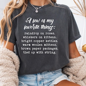 Von Trapp comfort colors tshirt, Von Trapp Shirt,Sound of Music,Julie Andrews Shirt,Broadway Shirt,Musical Inspired,Christmas Gift,Music
