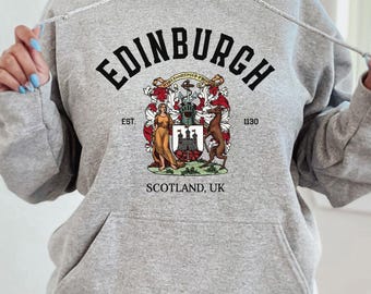 Edinburgh hoodie, Edinburgh T-shirt, Edinburgh Shirt, Scotland Gift, Scotland T-shirt, Scottish Style Tee, Edinburgh Souvenir