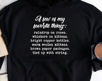 Sudadera con capucha Von Trapp, Camiseta Von Trapp, Sonrisas y lágrimas, Camiseta Julie Andrews, Camiseta Broadway, Inspirado en musicales, Regalo de Navidad, Música