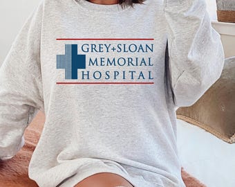 Grey Sloan Memorial Hospital Sweatshirt, Grey Sloan Memorial Hospital T-shirt, Greys Anatomy Shirt, Meredith Grey Shirt, Derek Shepherd