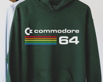 Commodore 64 Hoodie, ommodore 64 Retro T-Shirt, Retro logo gift, Commodore 64 shirt, Commodore 64 gift, Commodore 64
