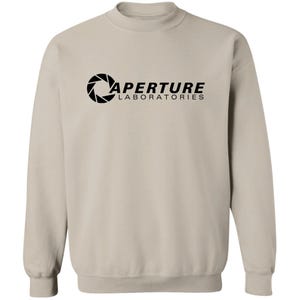 Aperture Laboratories Sweatshirt, Aperture Laboratories T-Shirt, Aperture Labs Vertical Logo Tshirt, Retro Gamer Tee, Video Gaming image 5
