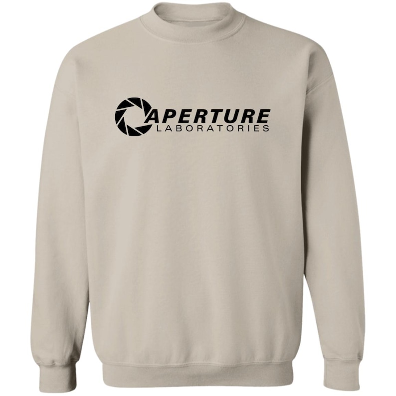Aperture Laboratories Sweatshirt, Aperture Laboratories T-Shirt, Aperture Labs Vertical Logo Tshirt, Retro Gamer Tee, Video Gaming image 5