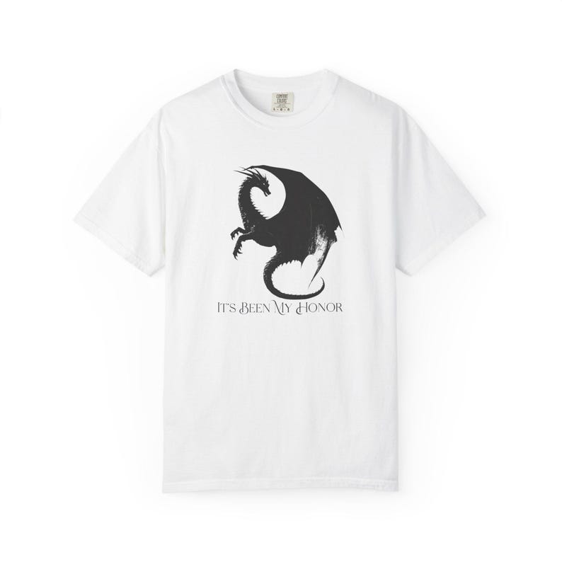 Es war meine Ehre Komfort Farben Tshirt, Onyx Sturm Shirt, Vierter Flügel Zitat T-Shirt, Liam Mairi Geschenk, Fantasy Fan Shirt, Eisen Flamme, Bücherwurm Bild 3