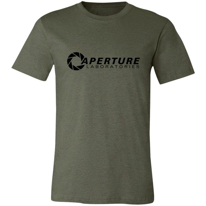 Aperture Laboratories T-Shirt, Aperture Laboratories T-Shirt, Aperture Labs Vertical Logo Tshirt, Retro Gamer Tee, Video Gaming Collectible image 8
