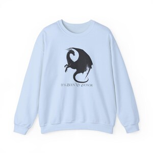 It's been my honour sweatshirt, Onyx Storm Shirt, Fourth Wing Quote Tee, Liam Mairi Gift, Fantasy Fan Shirt, Iron Flame, Bookish image 6