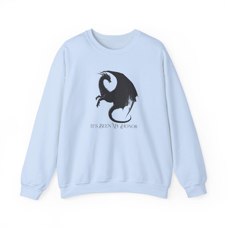 It's been my honour sweatshirt, Onyx Storm Shirt, Fourth Wing Quote Tee, Liam Mairi Gift, Fantasy Fan Shirt, Iron Flame, Bookish image 6