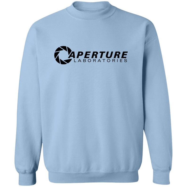 Aperture Laboratories Sweatshirt, Aperture Laboratories T-Shirt, Aperture Labs Vertical Logo Tshirt, Retro Gamer Tee, Video Gaming image 4