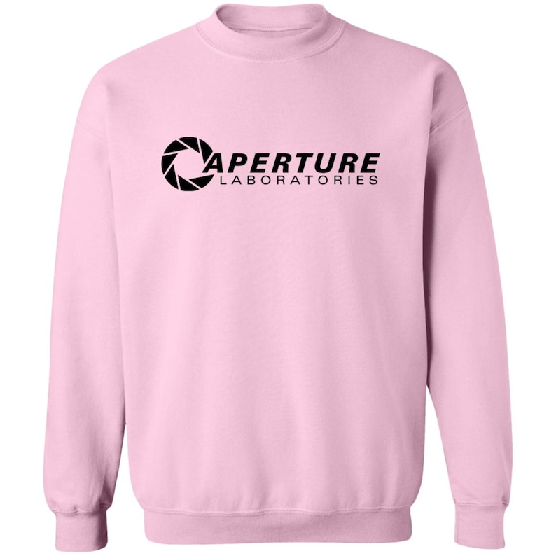 Aperture Laboratories Sweatshirt, Aperture Laboratories T-Shirt, Aperture Labs Vertical Logo Tshirt, Retro Gamer Tee, Video Gaming image 3