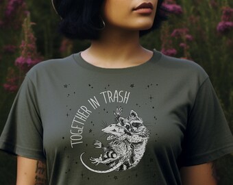 Together In Trash, Opossum and Raccoon, Here we are again, kleurrijk T-shirt