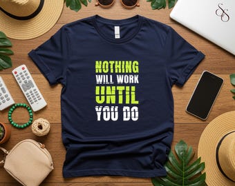 Gepersonaliseerd T-shirt met citaat T-shirt met aangepaste tekst voor unieke cadeaus T-shirt met aangepaste tekst voor speciale gelegenheden T-shirt cadeau voor hem of haar