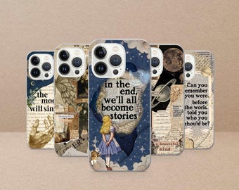 Bookish Phone Case Quote Book Lover Cover For iPhone 17Pro, 16, 15, 14, 13, Samsung S26, S25, S24, S23Fe, S22, A16, A26, A56, Pixel 10, 9Pro