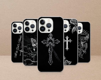 Cross Phone Case Jesus God Cover For iPhone 17Pro, 16, 15, 14, 13, 12, Samsung S26, S25, S24, S23Fe, S22, A16, A26, A56, Pixel 10, 9Pro