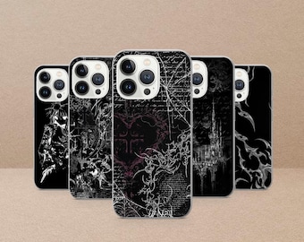 Capa para celular Cybersigilism, estilo anos 2000, para iPhone 17 Pro, 16, 15, 14, 13, Samsung S26, S25, S24, S23Fe, S22, A16, A26, A56, Pixel 10, 9 Pro.